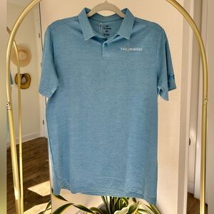 Under Armour Light Blue Performance Polo - The Players Logo